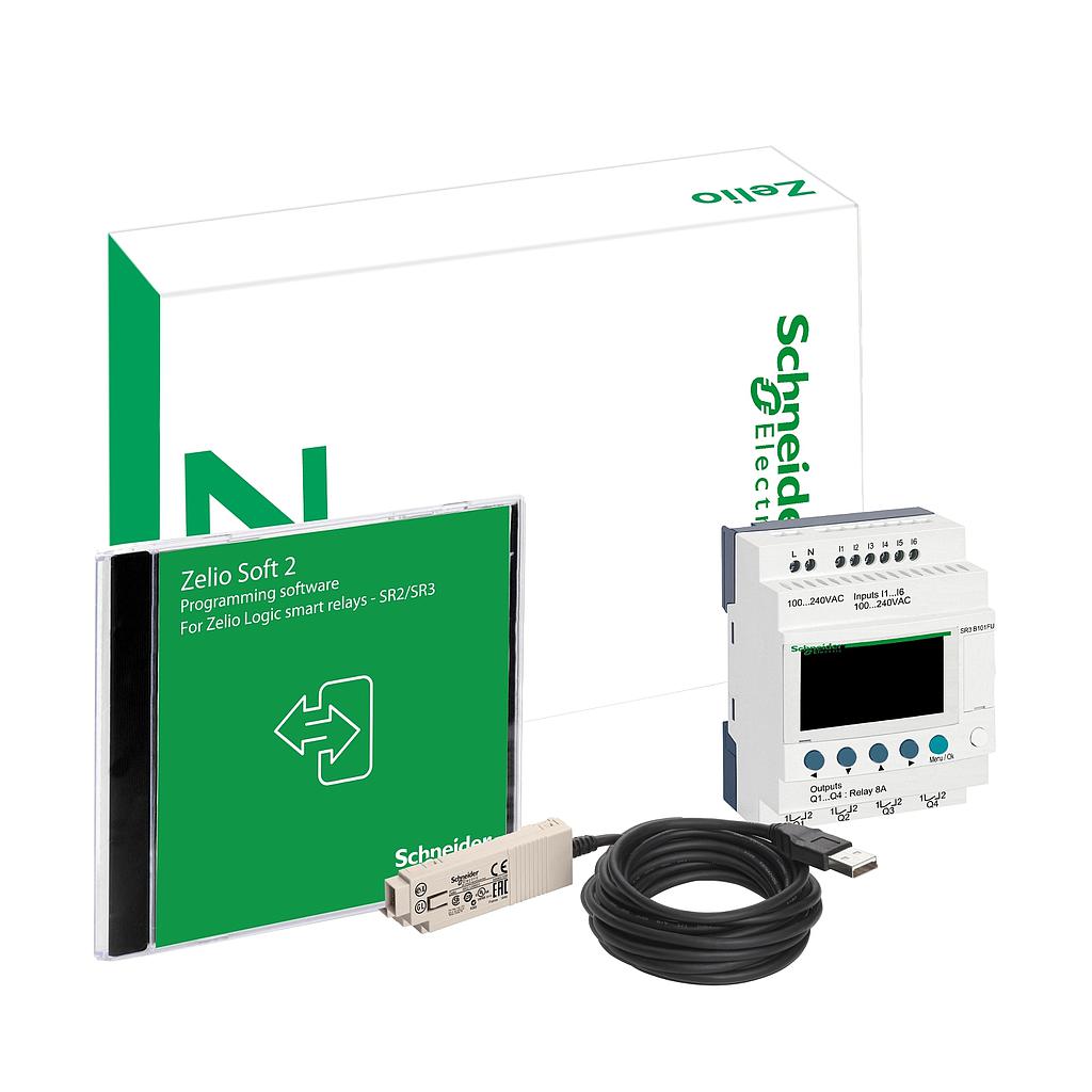 Schneider  Modular smart relay Zelio Logic -  pack - 10 I O - 100.240V AC