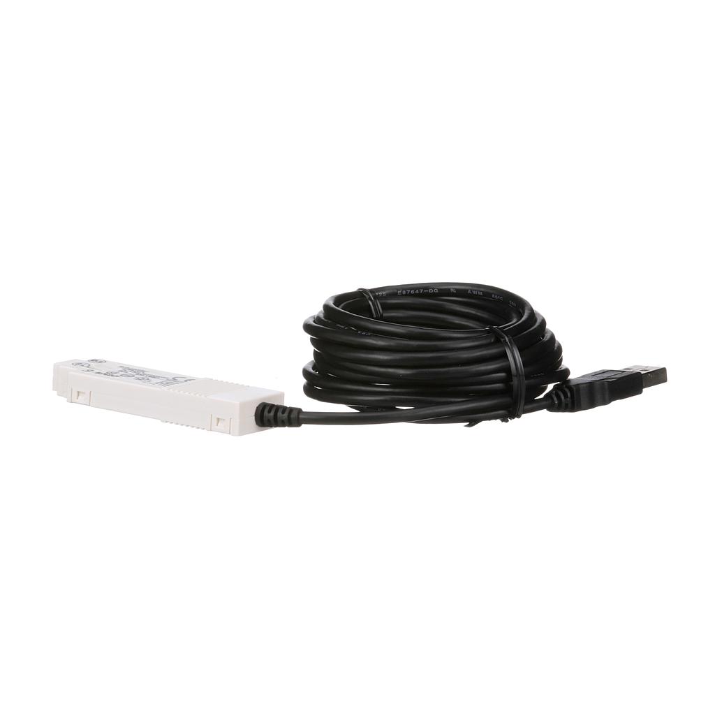 Schneider  USB PC connecting cable - for smart relay Zelio Logic - 3 m