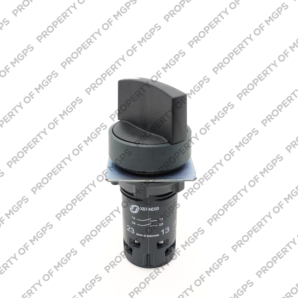 Schneider  Selector switch - (D) 22 - black - standard handle - 3 positions - 2 NO