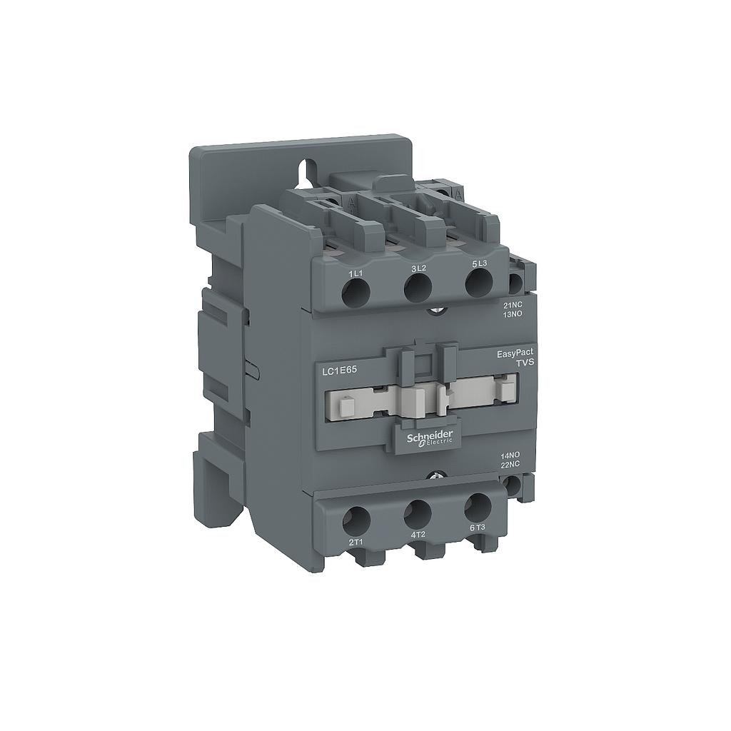 Schneider  EasyPact TVS contactor 3P(3 NO) - AC-3 -  440 V 65A - 380 V AC coil