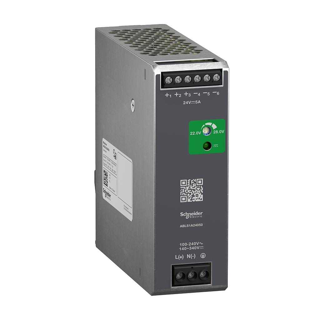 Schneider  ABLS1A24050 POWER SUPPLY 24VDC 5A (replacement abl8rem24050)