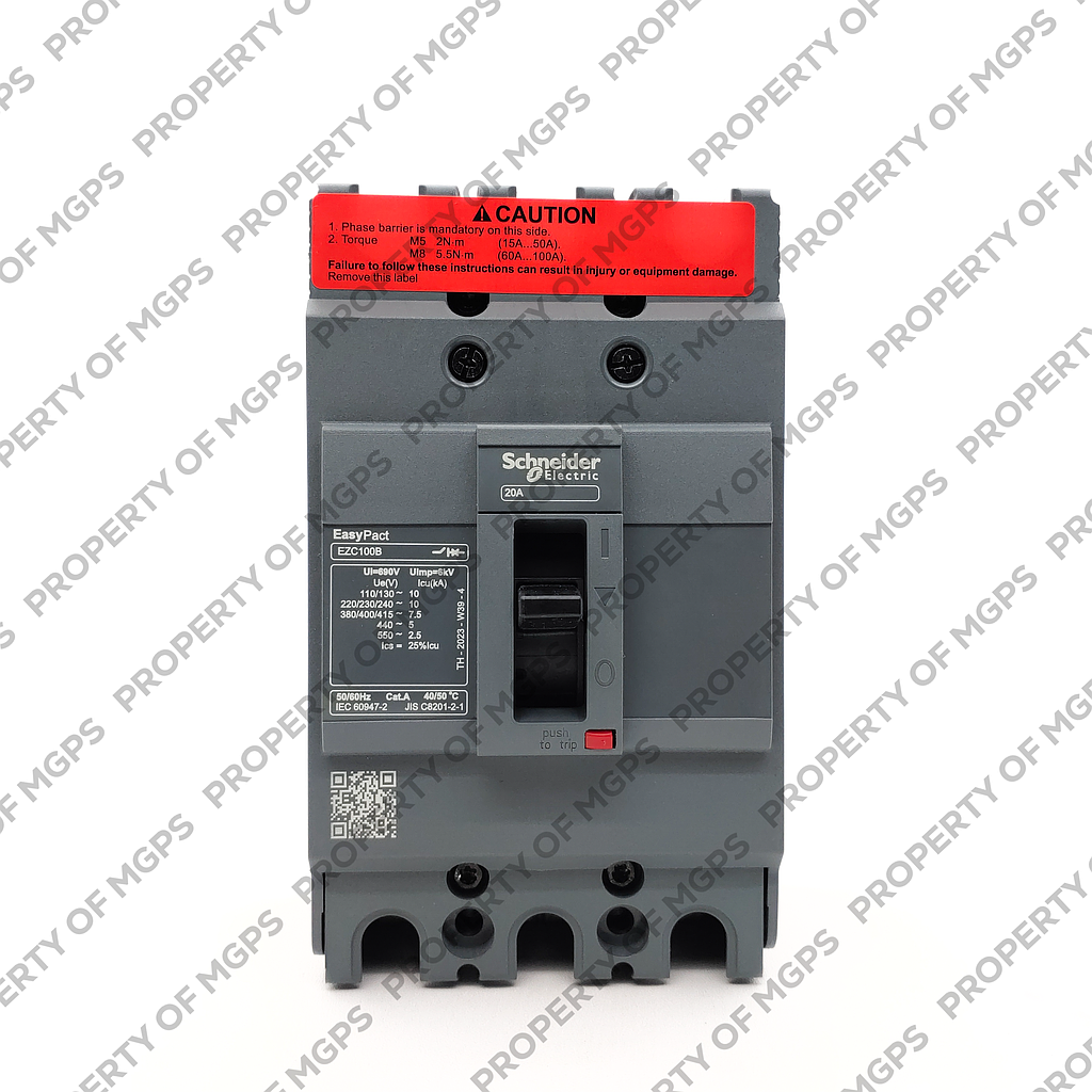 Schneider Easypact EZC EZC100B 3P 20A 7,5KA   