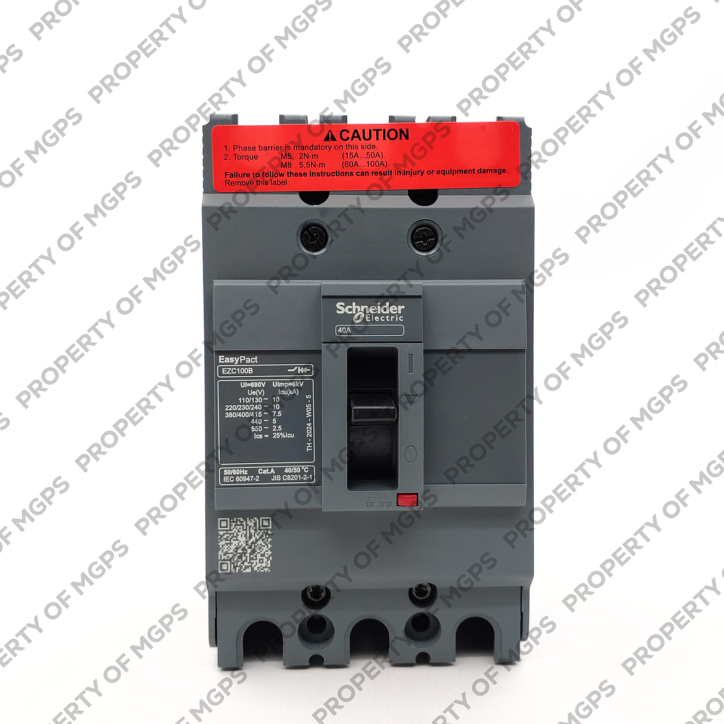 Schneider Easypact EZC EZC100F 3P 40A 10KA   