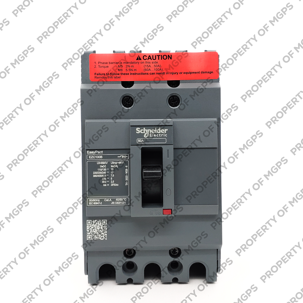 Schneider Easypact EZC EZC100N 3P 50A 18KA   
