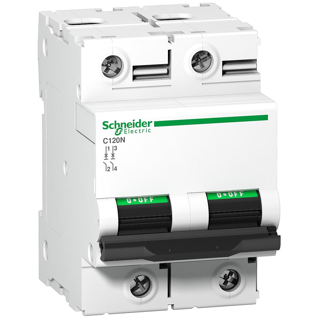 Schneider Acti 9 C120N 2P 100A 10KA KURVA C