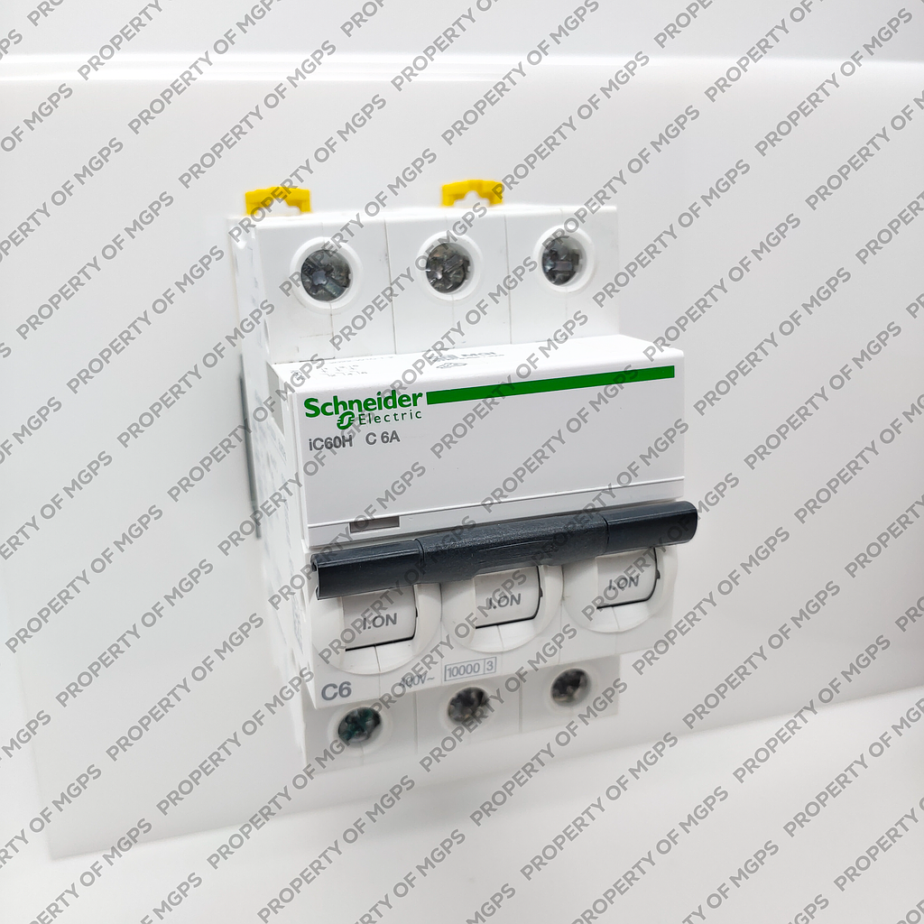 Schneider Acti 9 ACTI 9 IC60H 3P 6A 10KA KURVA C 