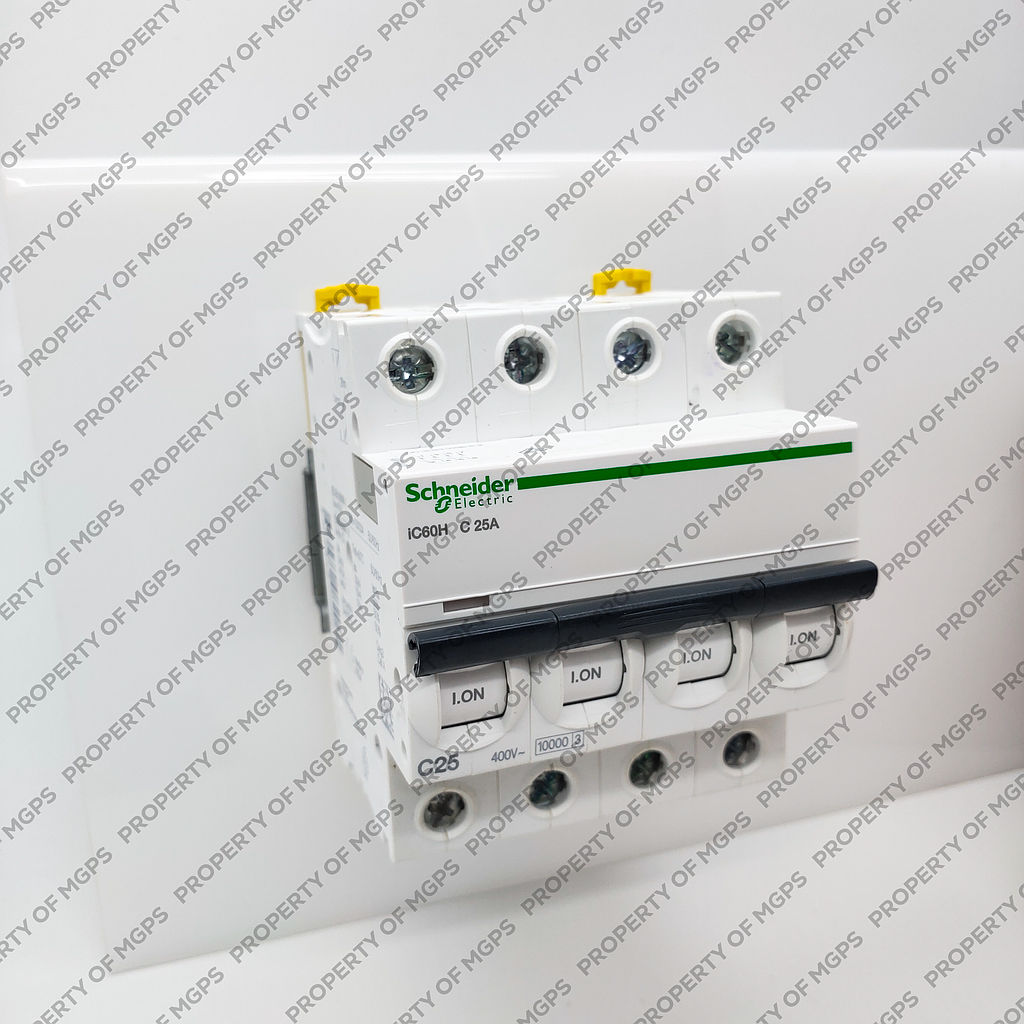 Schneider Acti 9 ACTI 9 IC60H 4P 25A 10KA KURVA C 