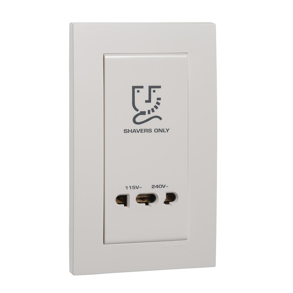 Schneider Vivace Storable Product White Aksesoris Hotel - Shaver Unit Vertikal - KBT727V_WE
