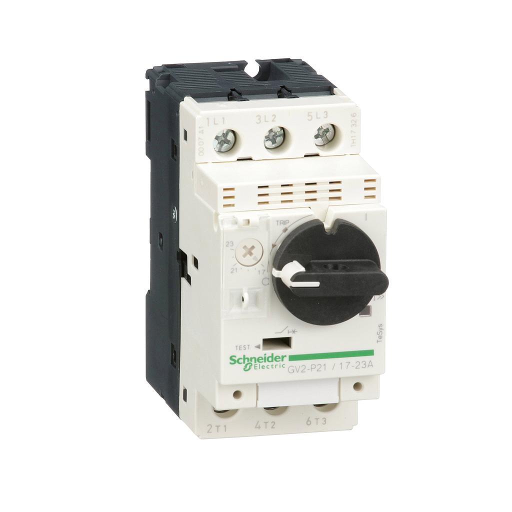 Schneider Tesys GV2 Schneider Electric Tesys GV2 Motor Circuit Breaker Thermal-magnetic 690 V, 3P Channels, 17 → 23A - GV2P21