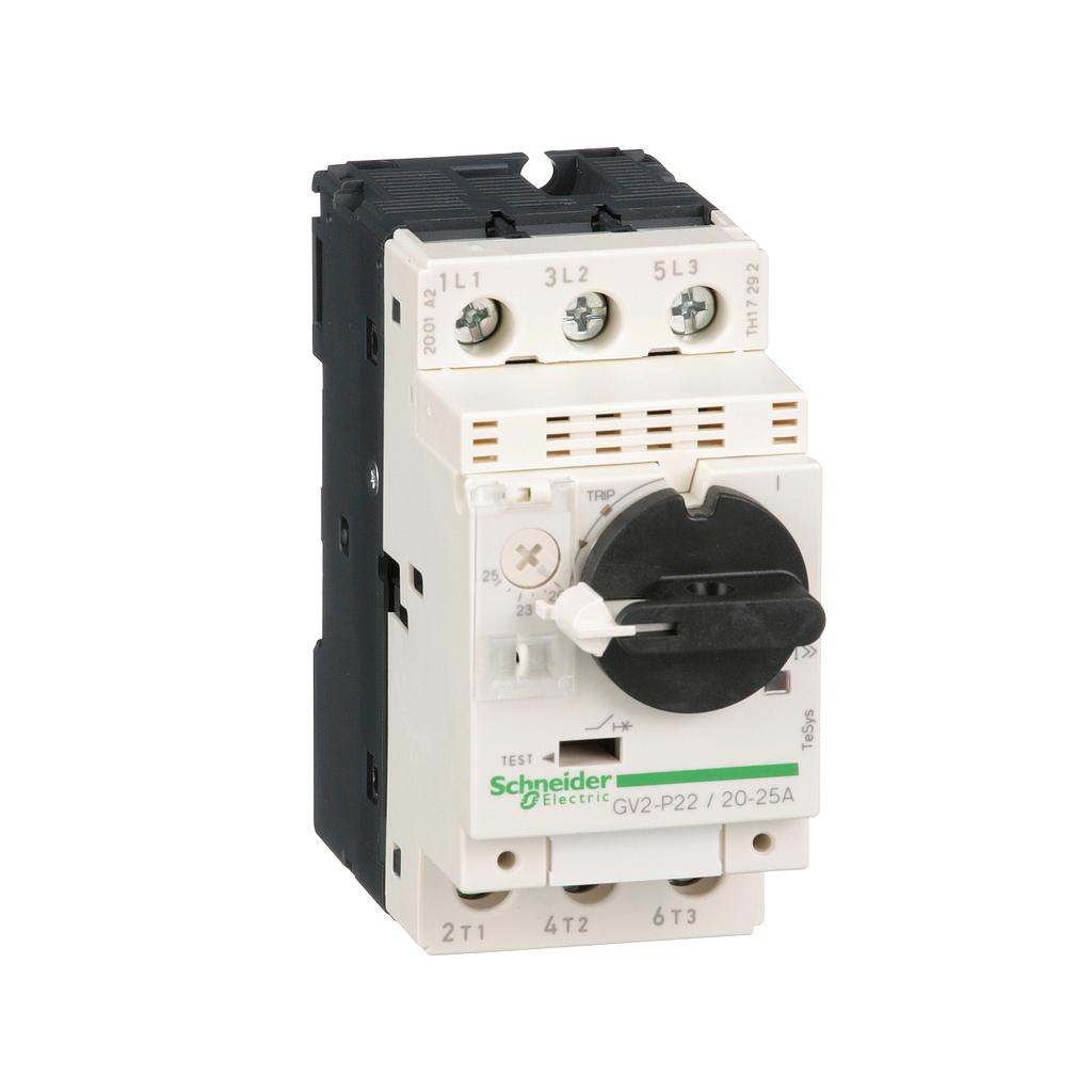 Schneider Tesys GV2 Schneider Electric Tesys GV2 Motor Circuit Breaker Thermal-magnetic 690 V, 3P Channels, 20  25A - GV2P22