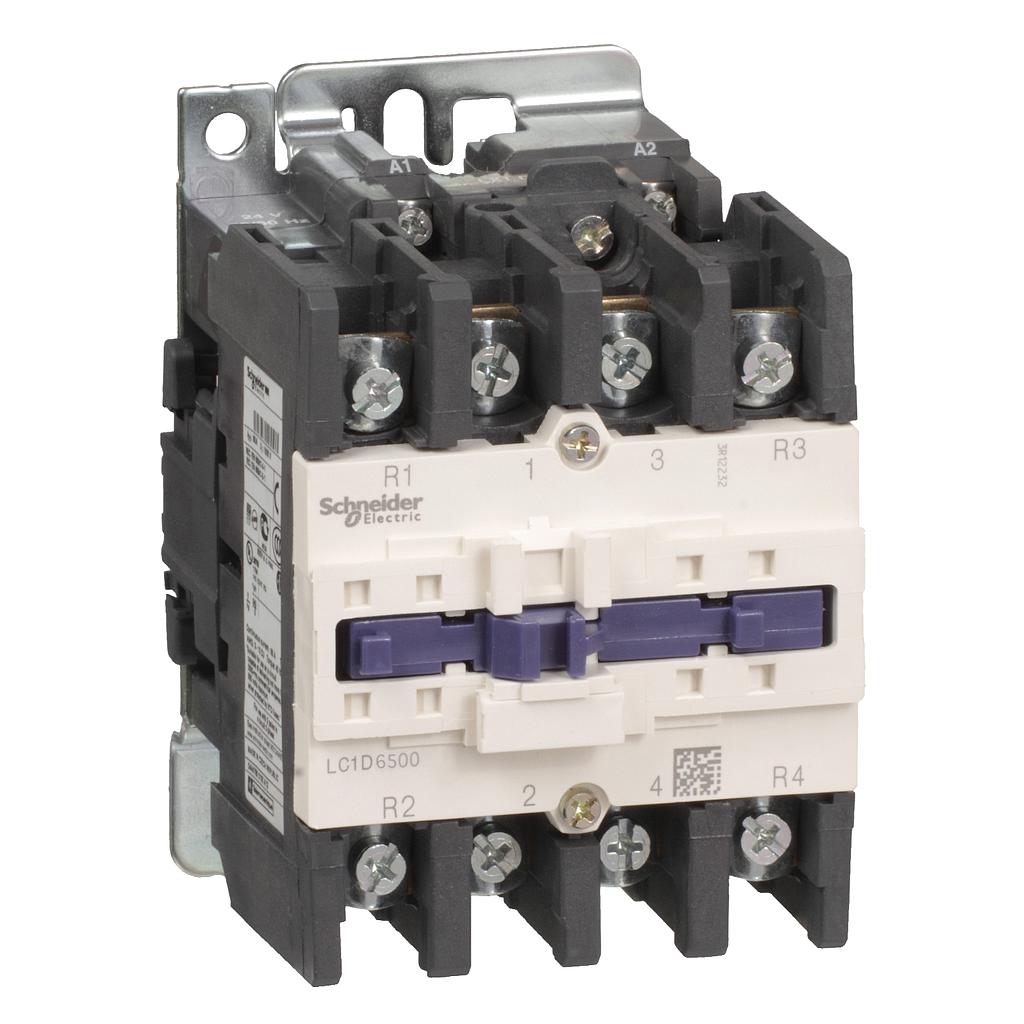 Schneider  TeSys D contactor - 4P(2 NO + 2 NC) - AC-1  440 V 80 A 220 V AC 50/60 Hz coil