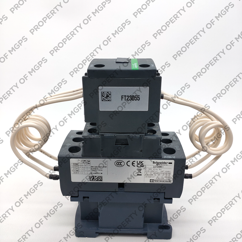 Schneider  TeSys LC1D.K capacitor duty contactor - 3P - 25 kVAR - 415 V - 220 V AC coil