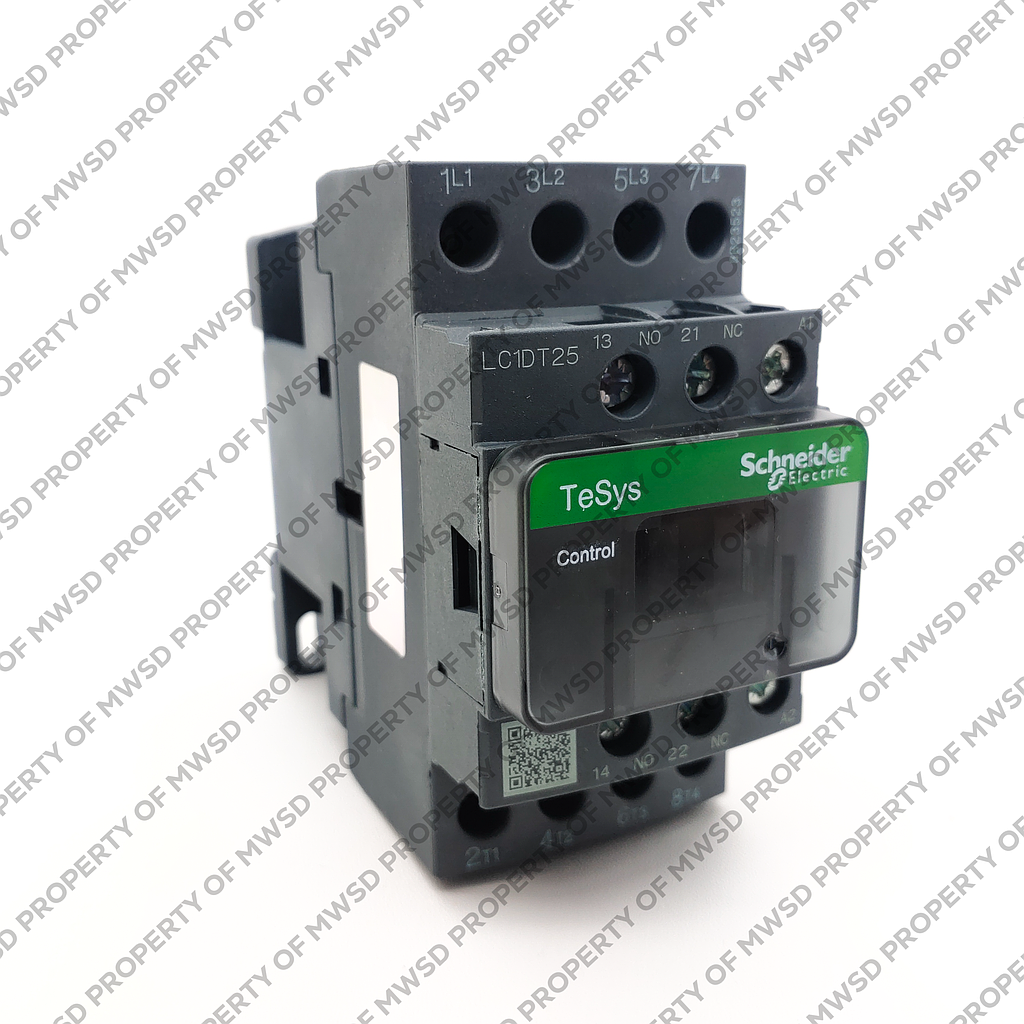 Schneider  TeSys D contactor - 4P(4 NO) - AC-1 -  440 V 25 A - 220 V AC 50/60 Hz coil