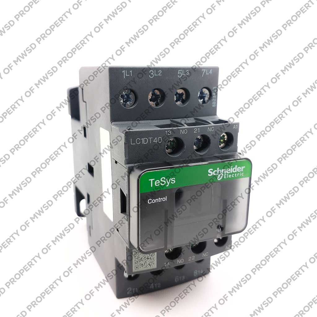 Schneider  TeSys D contactor - 4P(4 NO) - AC-1 -  440 V 40 A - 220 V AC 50/60 Hz coil