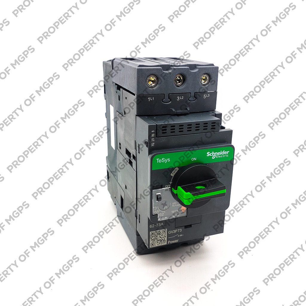 Schneider  Motor circuit breaker, TeSys GV3, 3P, 62-73 A, thermal magnetic, EverLink terminals