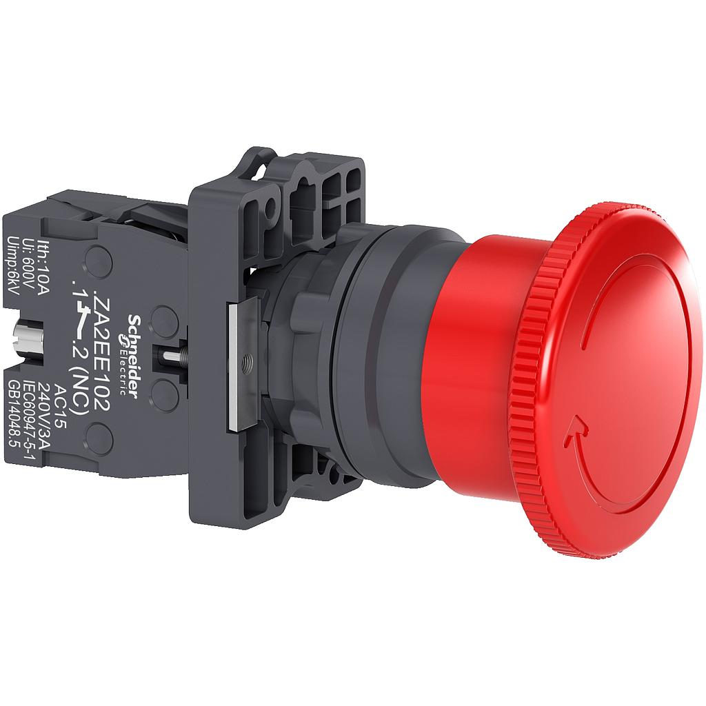 Schneider  Schneider Emergency Stop Turn To Release 1 NC XA2ES542