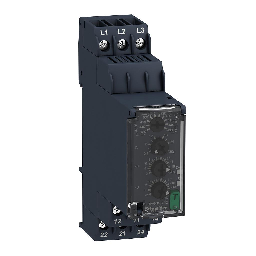 Schneider  Three-Phase Voltage control relay 380 480Vac, 2 C/O
