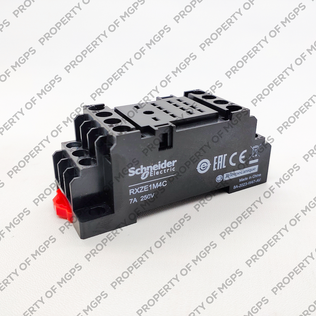 Schneider  Socket RXZ -mixed contact - 7 A - 250 V - screw clamp - for relay RXM2., RXM4.