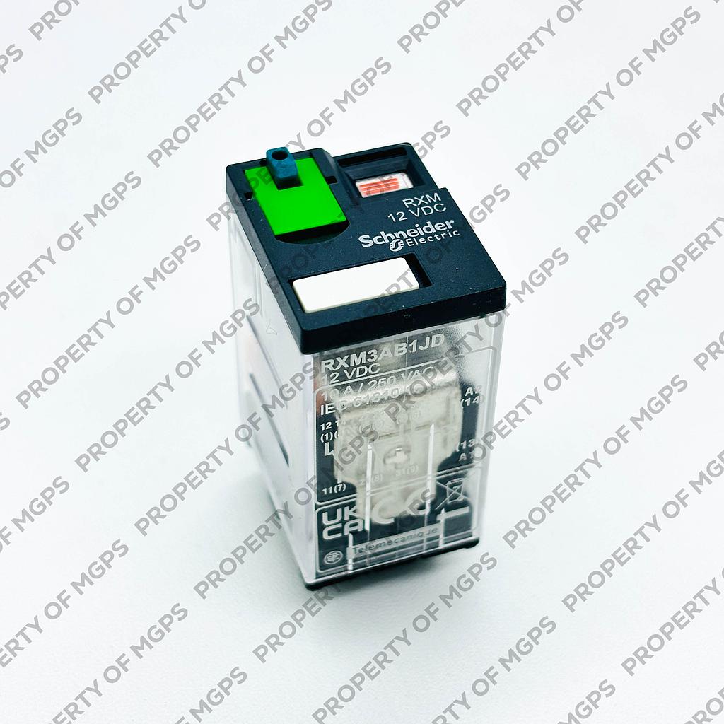 Schneider  Miniature Plug-in relay - Zelio RXM 3 C/O 12 V DC 10 A