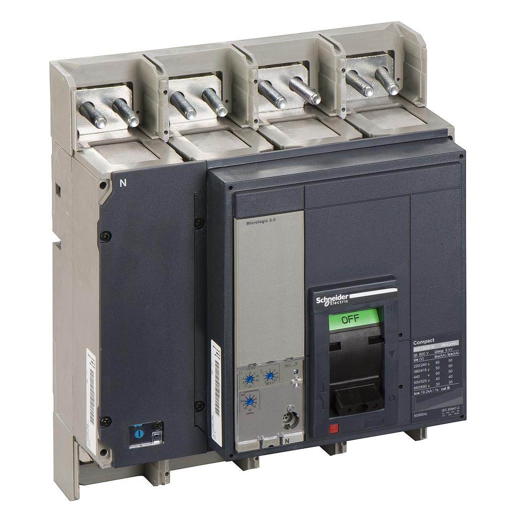 Schneider  NS1000N 4P 1000A +MOTOR MICROLOGIC 2.0  