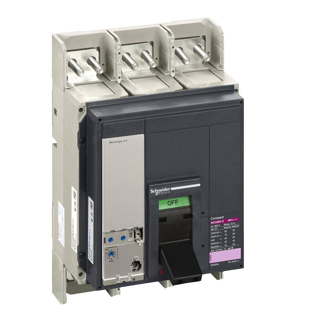 Schneider  NS1000H 3P 1000A  MICROLOGIC 2.0  