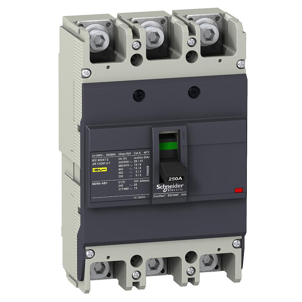 Schneider  EZC250F 3P 225A 18KA   