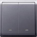 Schneider PIENO PIENO SAKLAR  2 GANG 2 ARAH 16A LAVENDER SILVER