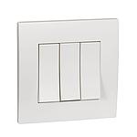 Schneider Vivace Schneider Electric Vivace Saklar Lampu - 3 Gang 2 Arah - KB33_WE_G3