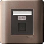 Schneider ZENcelo ZENCELO TELEPON SOCKET SILVER BRONZE