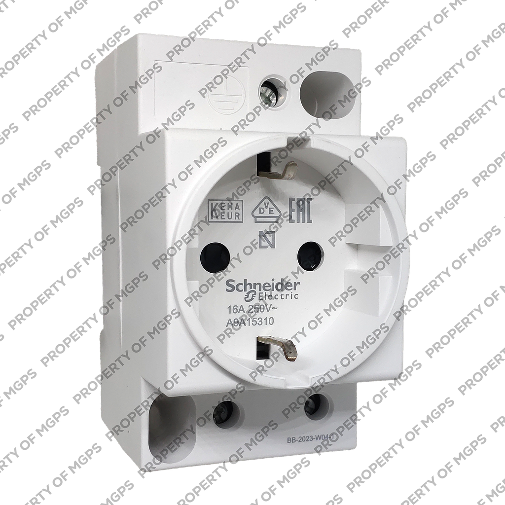 Schneider  DIN socket iPC - 2P+E - 16A - 250VAC - KEMA VDE 0620 - german std