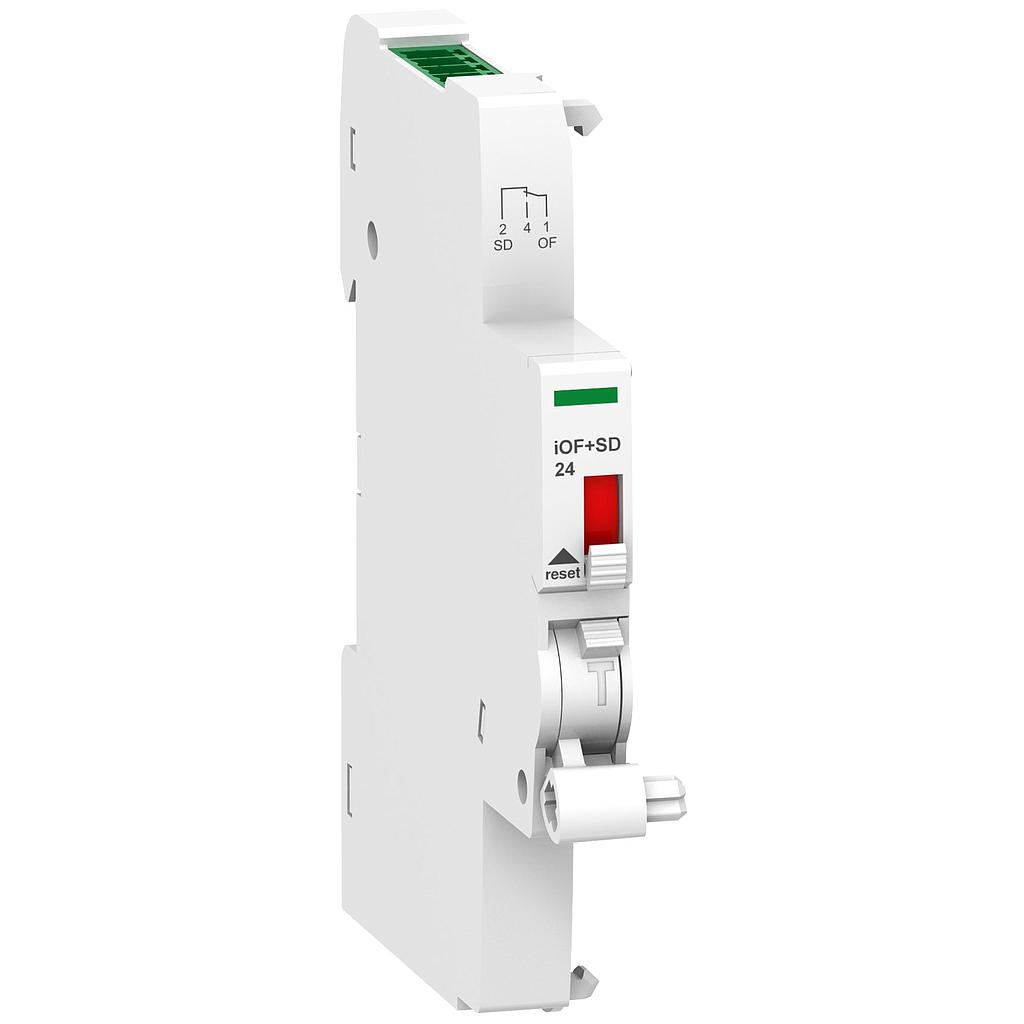 Schneider  IOF+SD24 open/close &amp; fault indicating auxiliary contact with Ti24 top connector