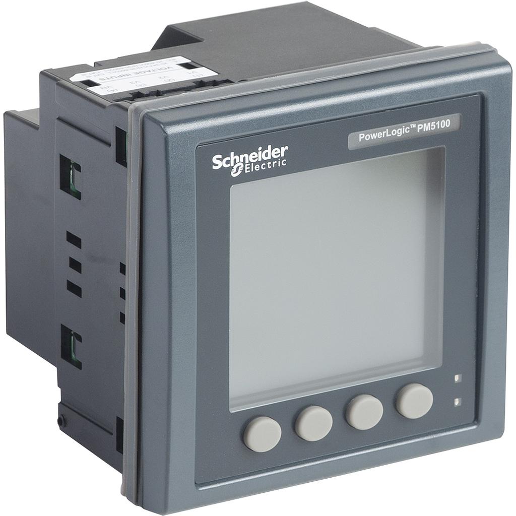 Schneider  PM5110 powermeter w modbus - upto 15th H - 1DO 33alarms - flush mount