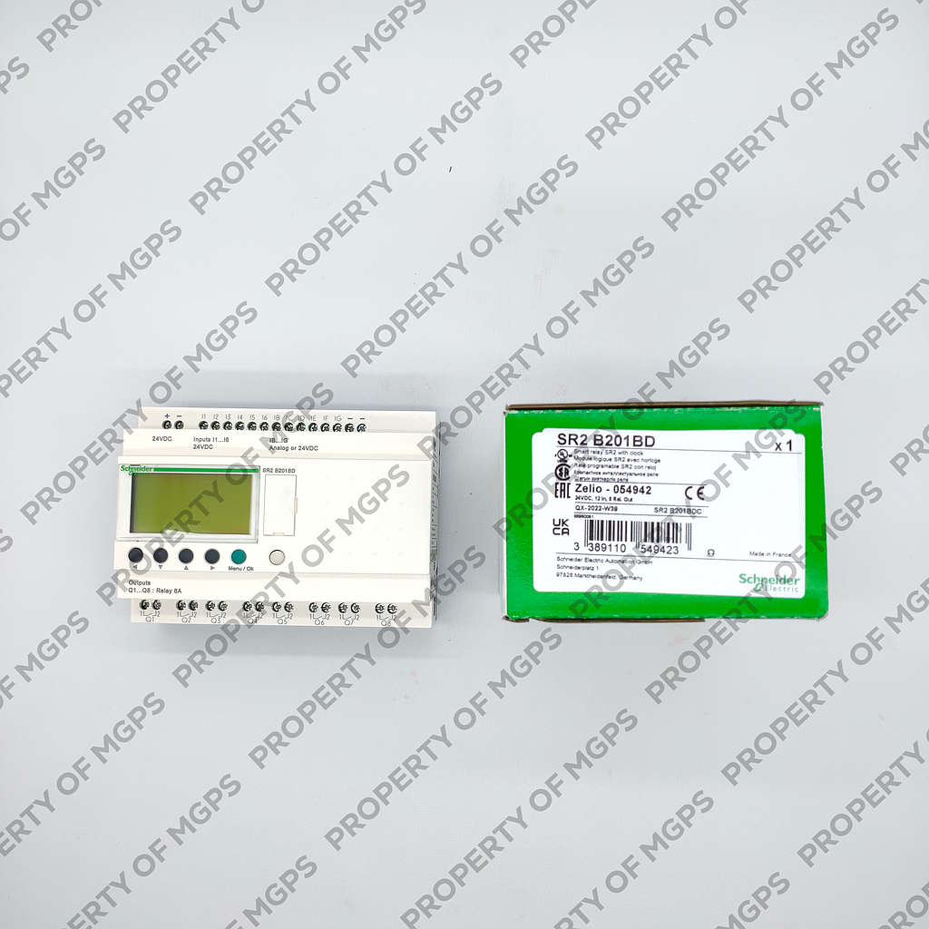 Schneider  Compact smart relay Zelio Logic - 20 I O - 24 V DC - clock - display