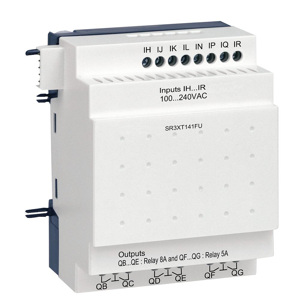 Schneider  Discrete I/O extension module - 14 I O - 100.240 V AC - for Zelio Logic