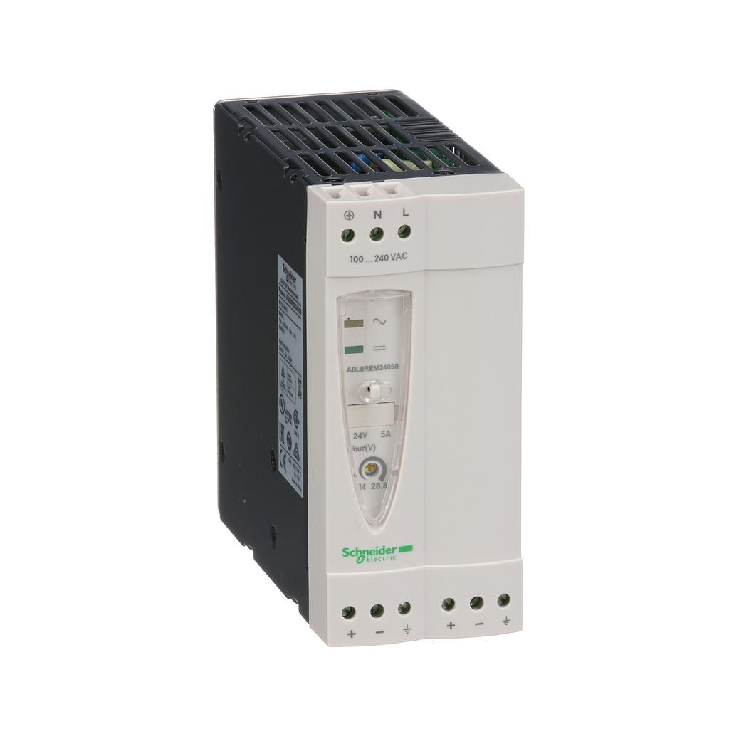 Schneider  Regulated SMPS - 1 or 2-phase - 100.240 V AC - 24 V - 5 A