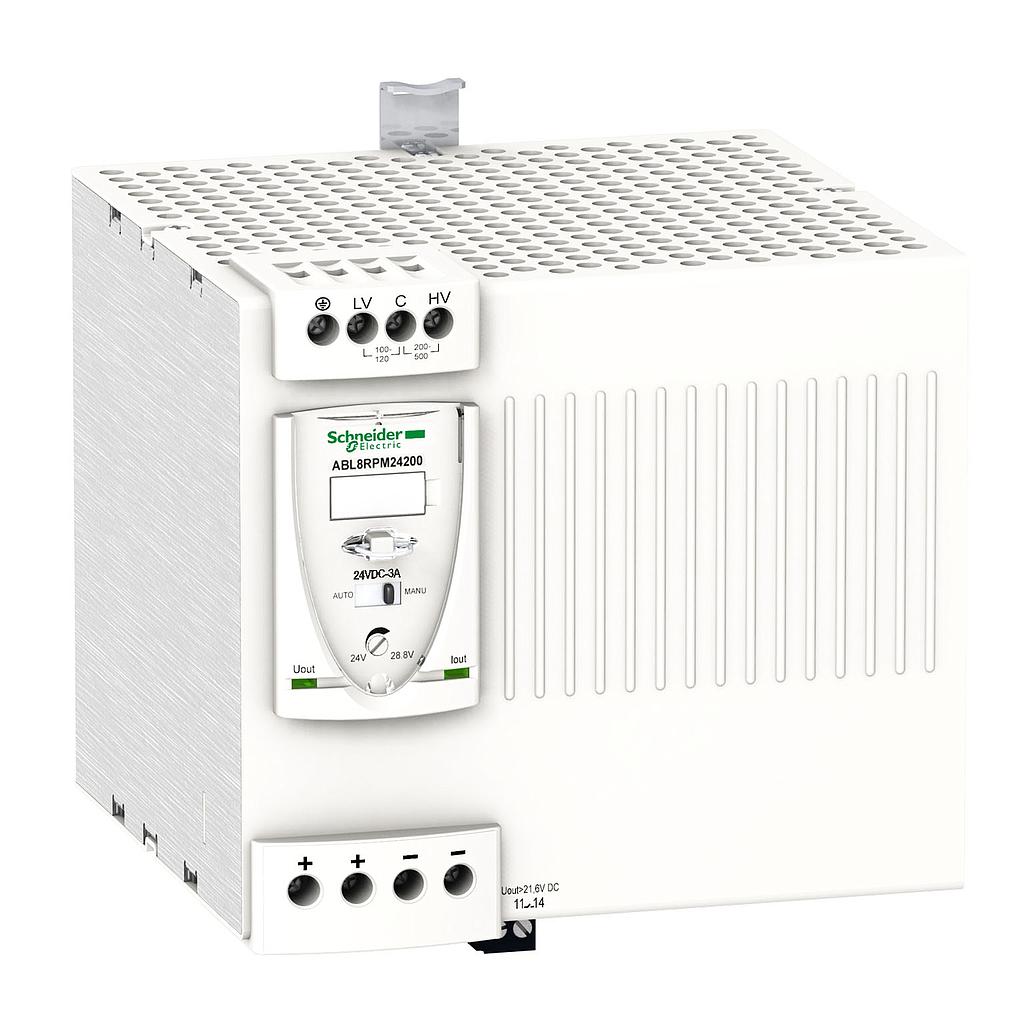 Schneider  Regulated SMPS - 1 or 2-phase - 100.240 V - 24 V - 20 A