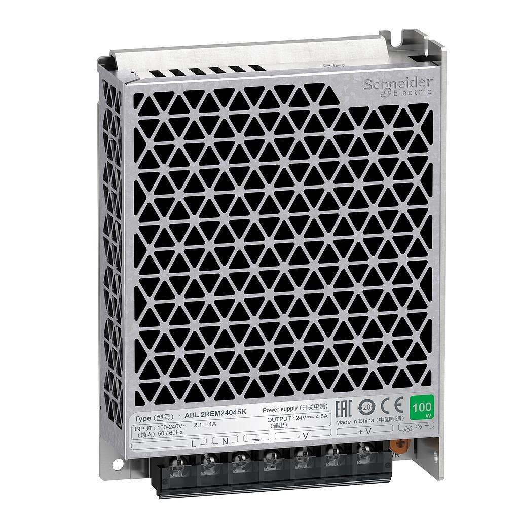 Schneider  Schneider Power Supplies ABL2REM24045K in 100-240 VAC, out 24VDC, 100 W