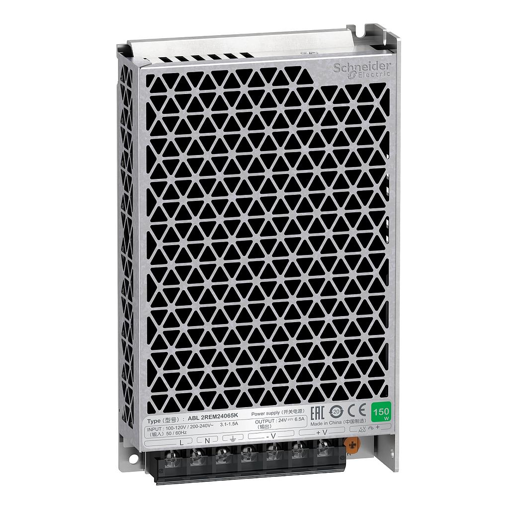 Schneider  Schneider Power Supplies ABL2REM24065K in 100-240 VAC, out 24VDC, 150 W