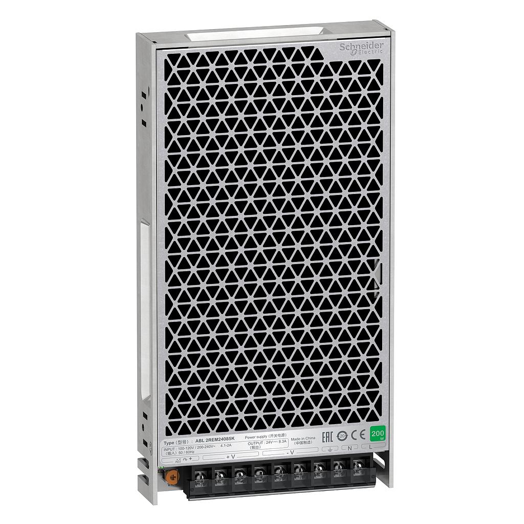 Schneider  Schneider Power Supplies ABL2REM24085K in 100-240 VAC, out 24VDC, 200 W