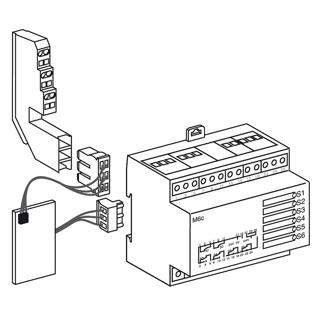 Schneider  Programmable contacts M6C - for drawout circuit breaker Masterpact NW