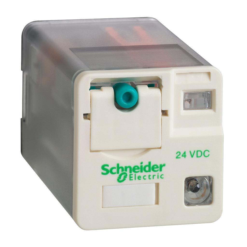 Schneider  Universal plug-in relay - Zelio RUM - 3 C/O - 24 V DC - 10 A