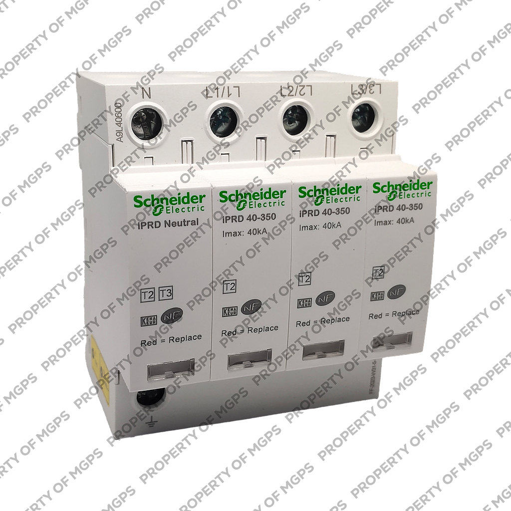 Schneider  IPRD40 modular surge arrester - 3P + N - 350V