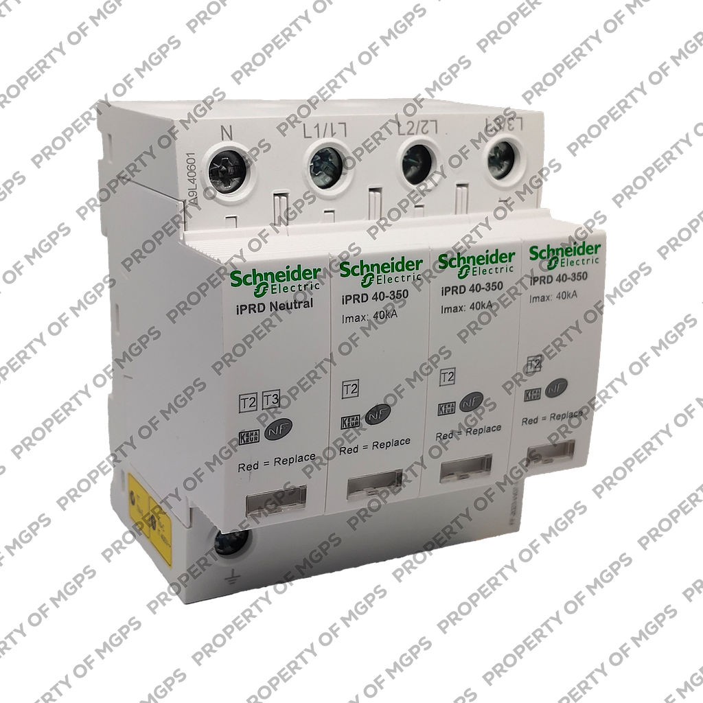 Schneider  IPRD40r modular surge arrester - 3P + N - 350V - with remote transfert