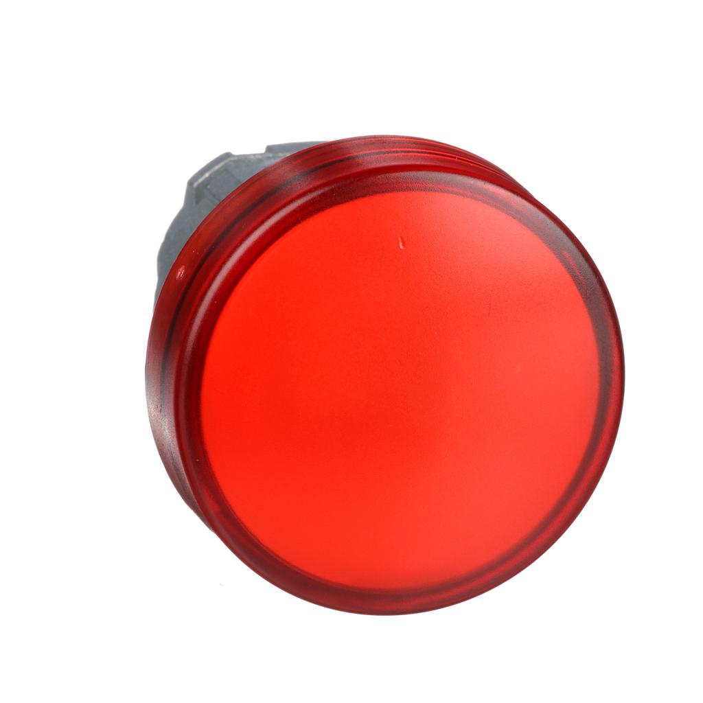 Schneider  Red pilot light head (D)22 with plain lens for integral LED