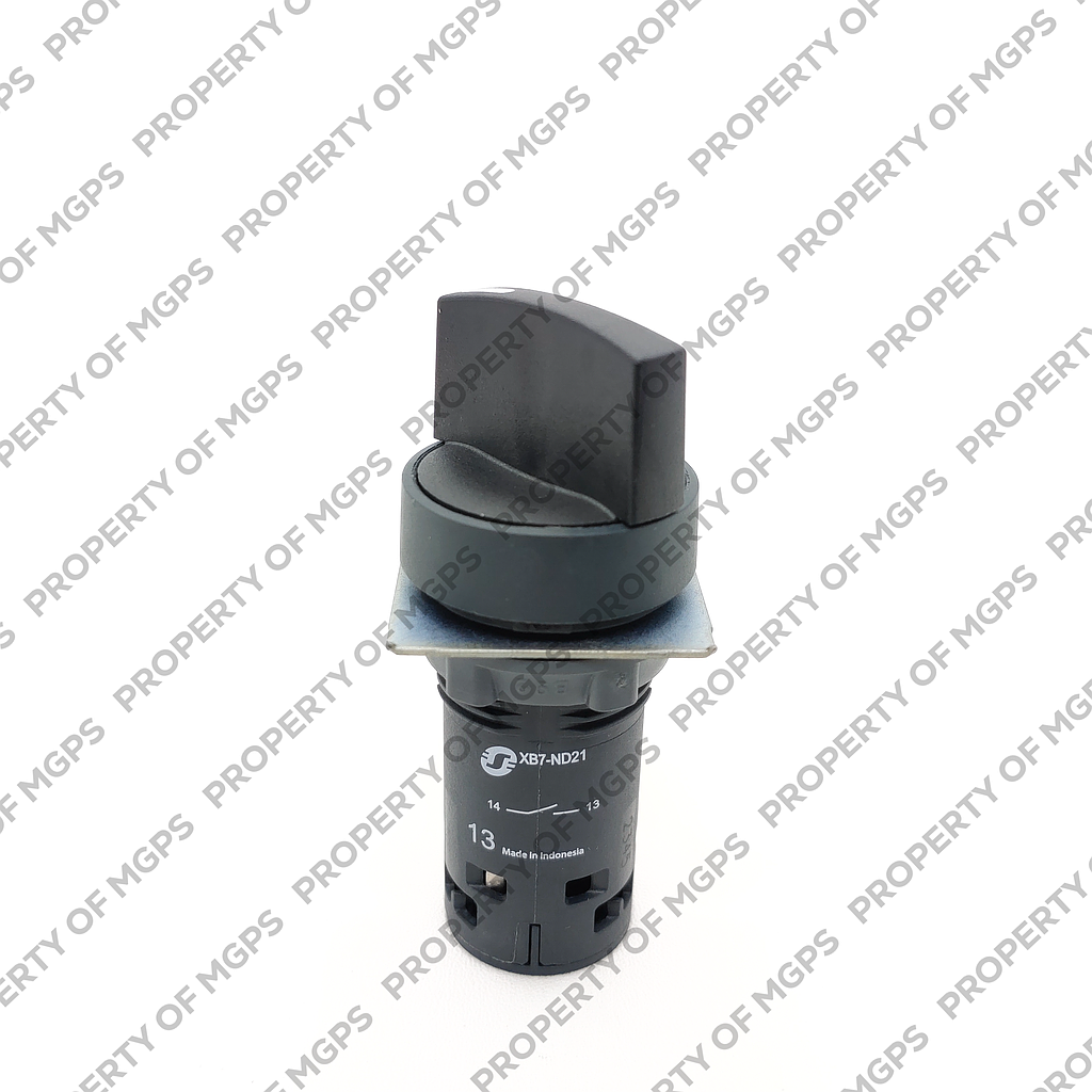 Schneider  Selector switch - (D) 22 - black - standard handle - 2 positions - 1 NO