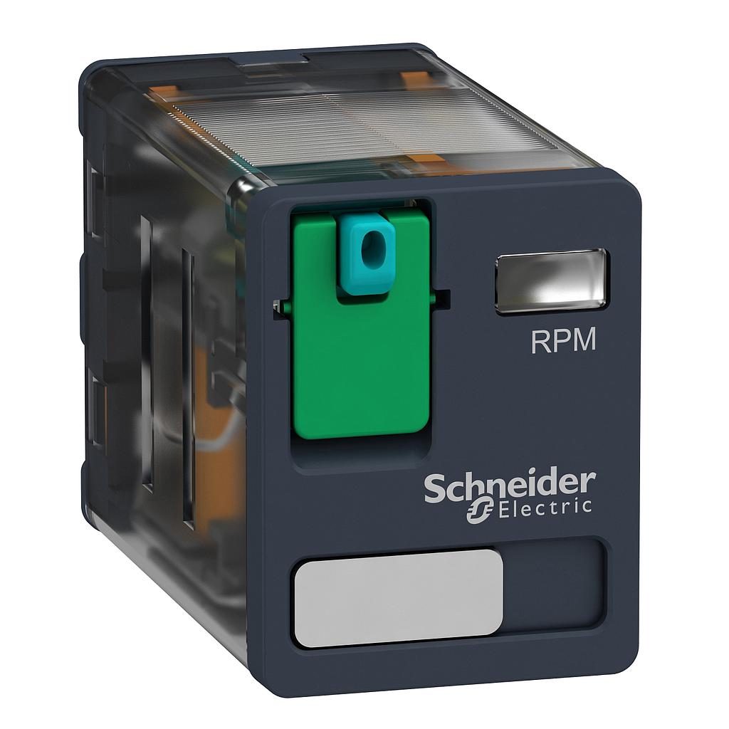 Schneider  Power plug-in relay - Zelio RPM - 2 C/O - 110 V DC - 15 A