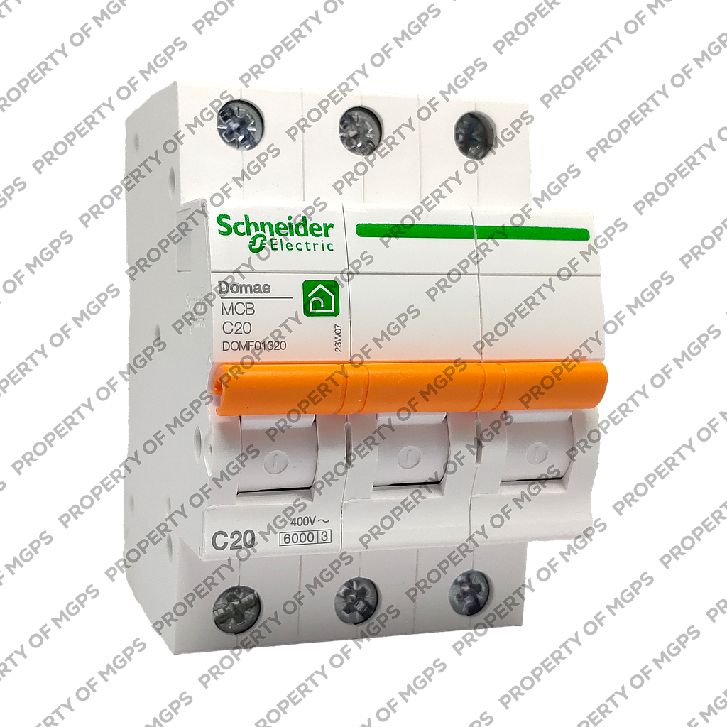Schneider  MCB  DOMAE 3P 20A 6KA  