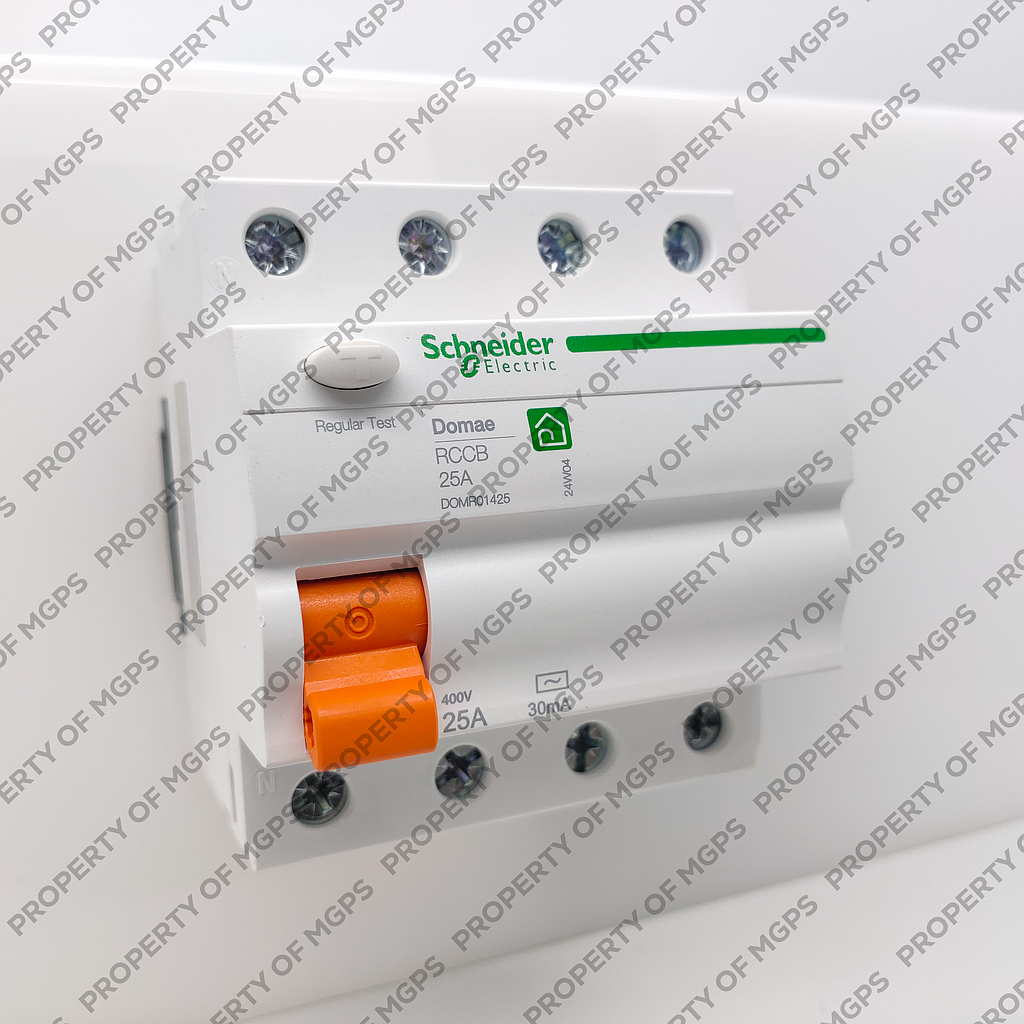 Schneider  NEW RCCB DOMAE 4P 25A 30MA AC 6KA