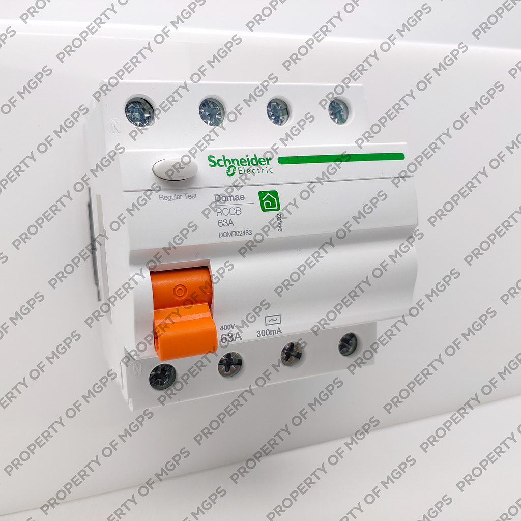 Schneider  NEW RCCB DOMAE 4P 63A 300MA AC 6KA