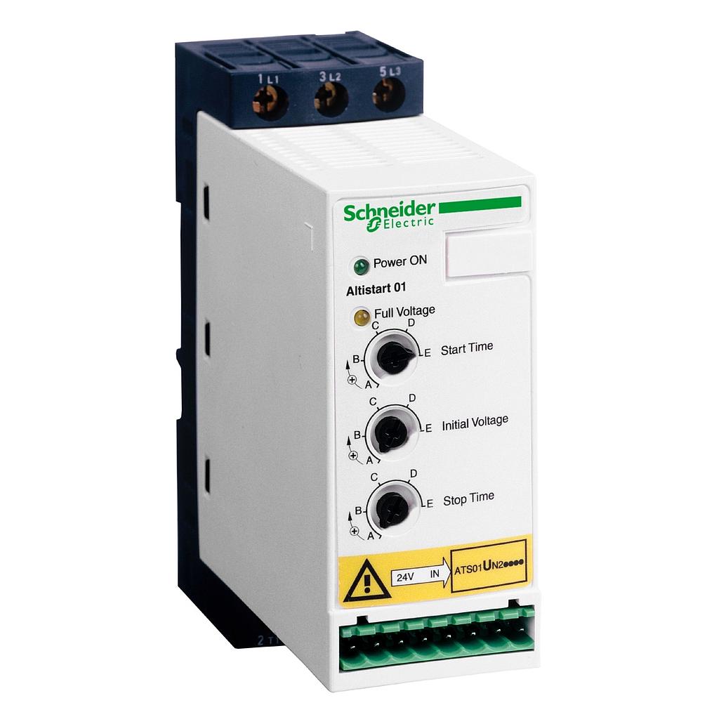 Schneider  soft starter for asynchronous motor - ATS01 - 12 A - 380.415V - 5.5 KW